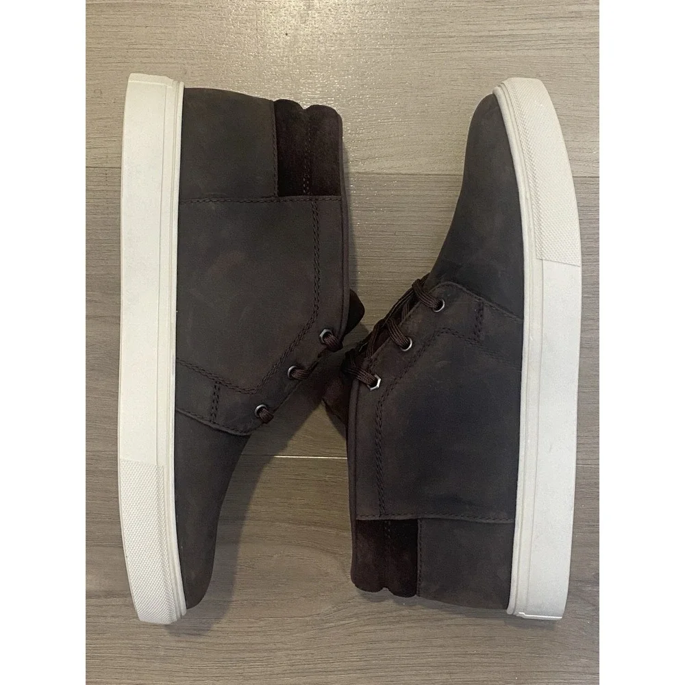 UGG Baysider Chukka Waterproof Brown Leather Boots Men 10.5 - Read Description